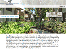 Tablet Screenshot of parkcityapthomes.com